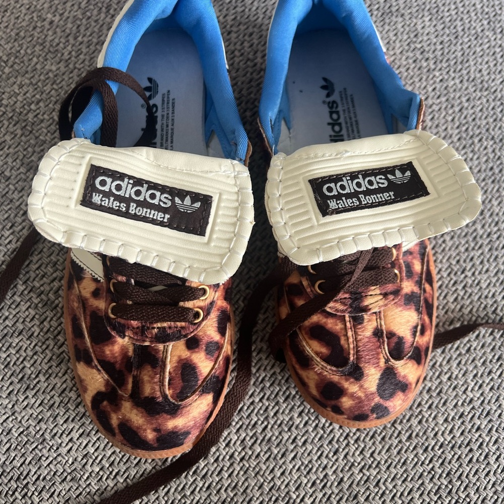 Adidas SAMBA Wales Bonner  Leopard Print Shoes